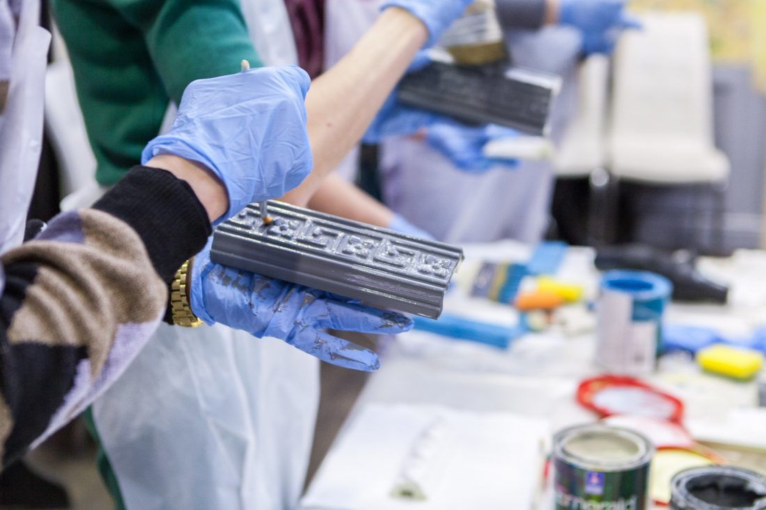 мастер-класс Sherwin-Williams по декорированию лепнины в Центре Дизайна Мануфактура 5 Ампир Декор