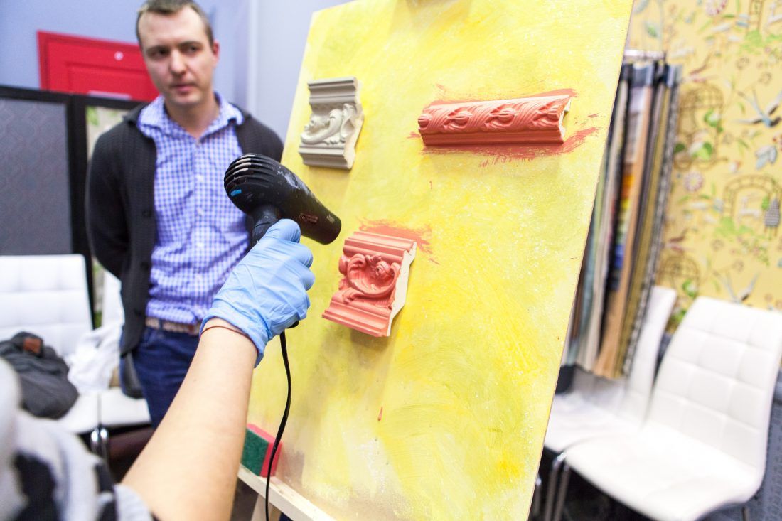 мастер-класс Sherwin-Williams по декорированию лепнины в Центре Дизайна Мануфактура 5 Ампир Декор