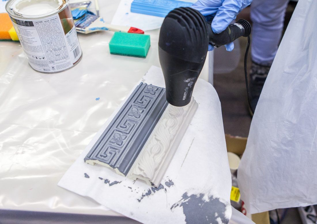 мастер-класс Sherwin-Williams по декорированию лепнины в Центре Дизайна Мануфактура 5 Ампир Декор