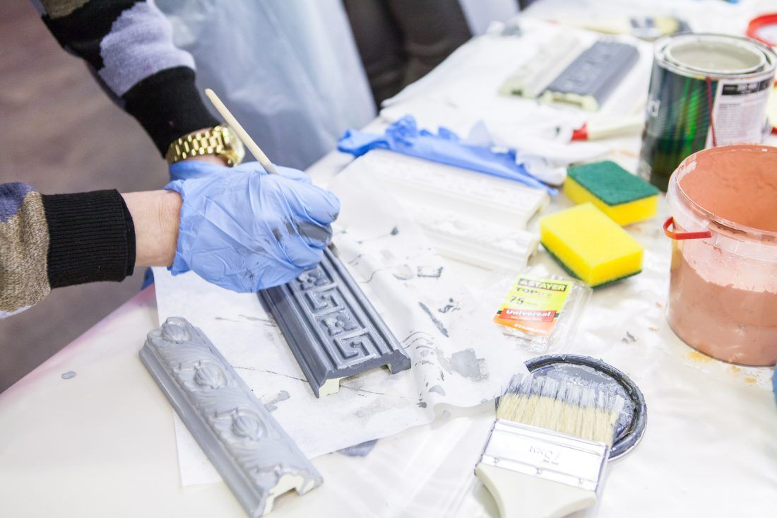 мастер-класс Sherwin-Williams по декорированию лепнины в Центре Дизайна Мануфактура 5 Ампир Декор