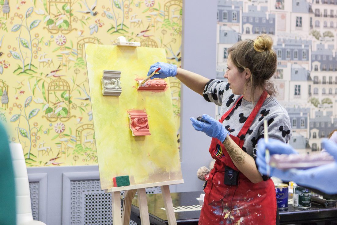 мастер-класс Sherwin-Williams по декорированию лепнины в Центре Дизайна Мануфактура 5 Ампир Декор