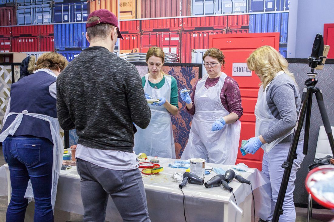 мастер-класс Sherwin-Williams по декорированию лепнины в Центре Дизайна Мануфактура 5 Ампир Декор