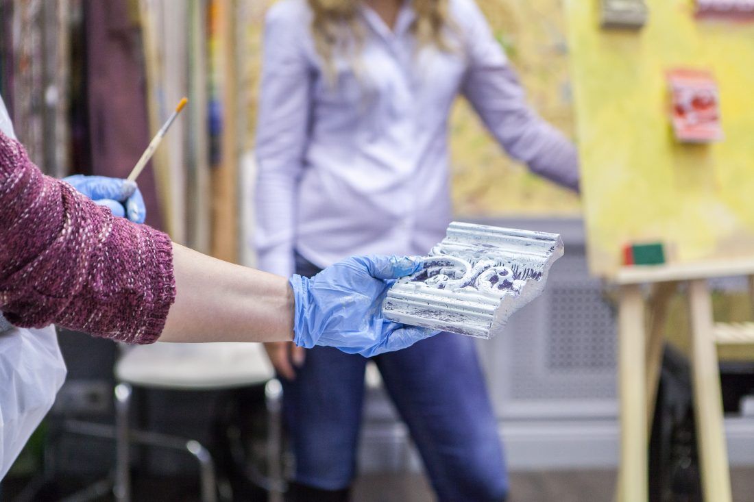 мастер-класс Sherwin-Williams по декорированию лепнины в Центре Дизайна Мануфактура 5 Ампир Декор