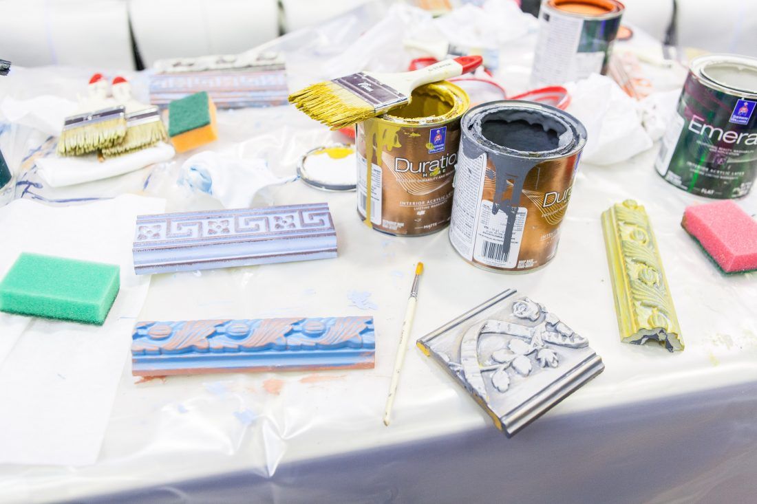 мастер-класс Sherwin-Williams по декорированию лепнины в Центре Дизайна Мануфактура 5 Ампир Декор