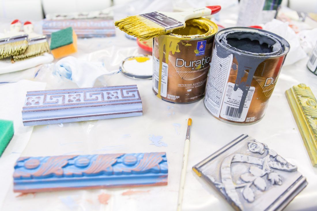 мастер-класс Sherwin-Williams по декорированию лепнины в Центре Дизайна Мануфактура 5 Ампир Декор