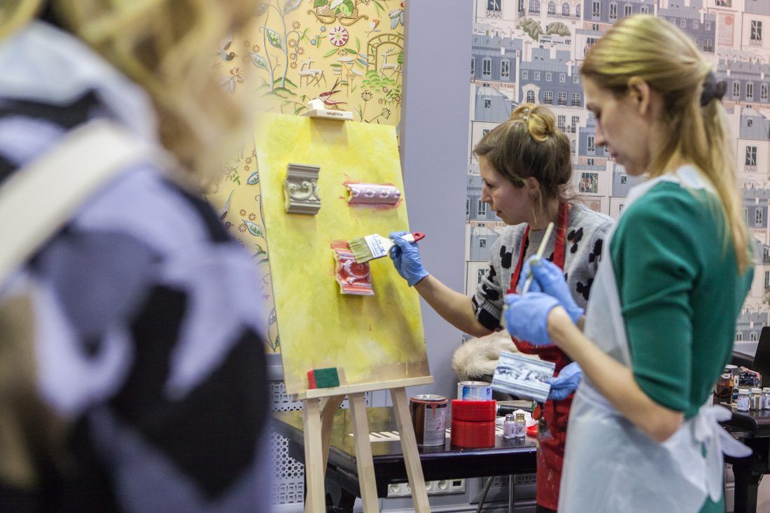 мастер-класс Sherwin-Williams по декорированию лепнины в Центре Дизайна Мануфактура 5 Ампир Декор