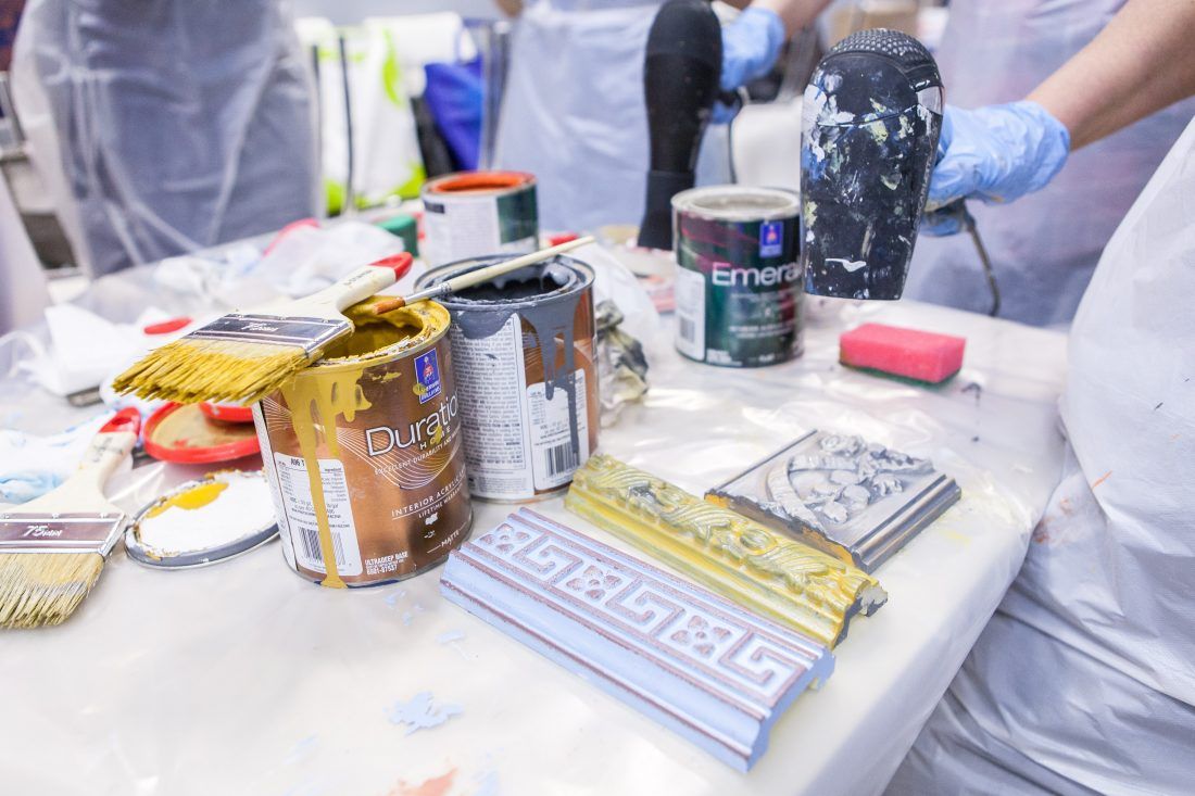 мастер-класс Sherwin-Williams по декорированию лепнины в Центре Дизайна Мануфактура 5 Ампир Декор