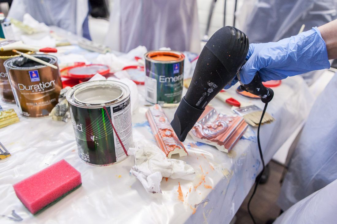 мастер-класс Sherwin-Williams по декорированию лепнины в Центре Дизайна Мануфактура 5 Ампир Декор