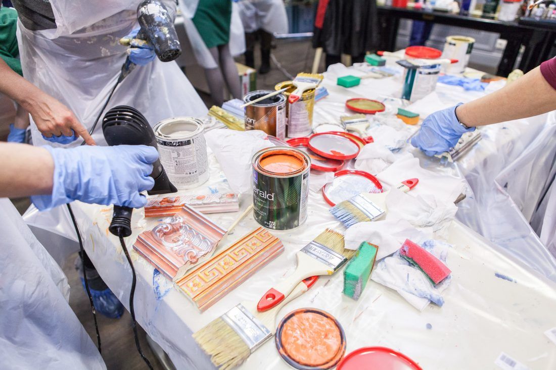 мастер-класс Sherwin-Williams по декорированию лепнины в Центре Дизайна Мануфактура 5 Ампир Декор