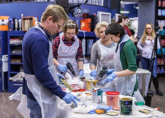 мастер-класс Sherwin-Williams по декорированию лепнины в Центре Дизайна Мануфактура 5 Ампир Декор