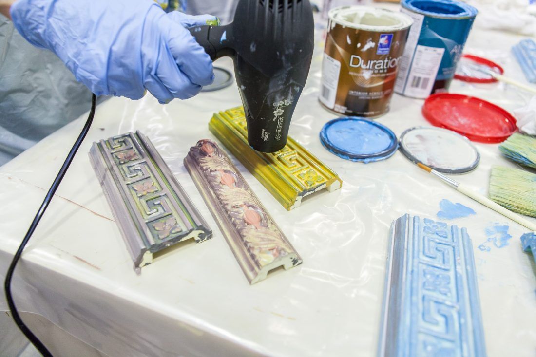 мастер-класс Sherwin-Williams по декорированию лепнины в Центре Дизайна Мануфактура 5 Ампир Декор