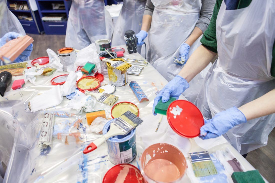 мастер-класс Sherwin-Williams по декорированию лепнины в Центре Дизайна Мануфактура 5 Ампир Декор