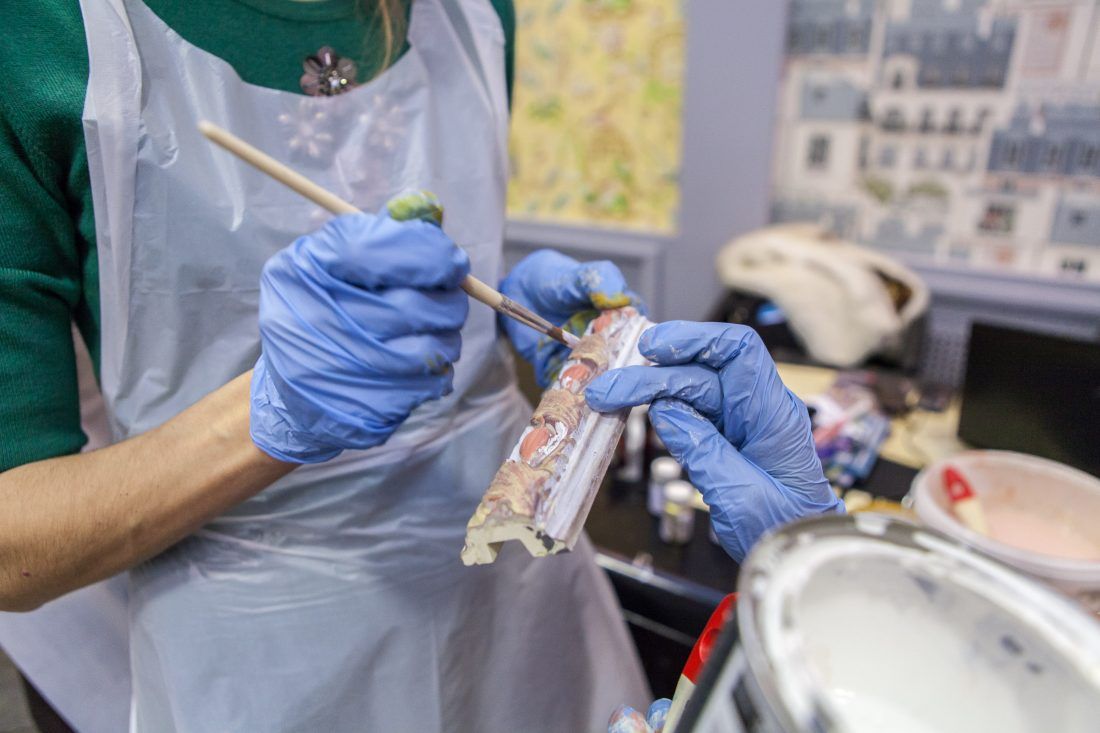 мастер-класс Sherwin-Williams по декорированию лепнины в Центре Дизайна Мануфактура 5 Ампир Декор