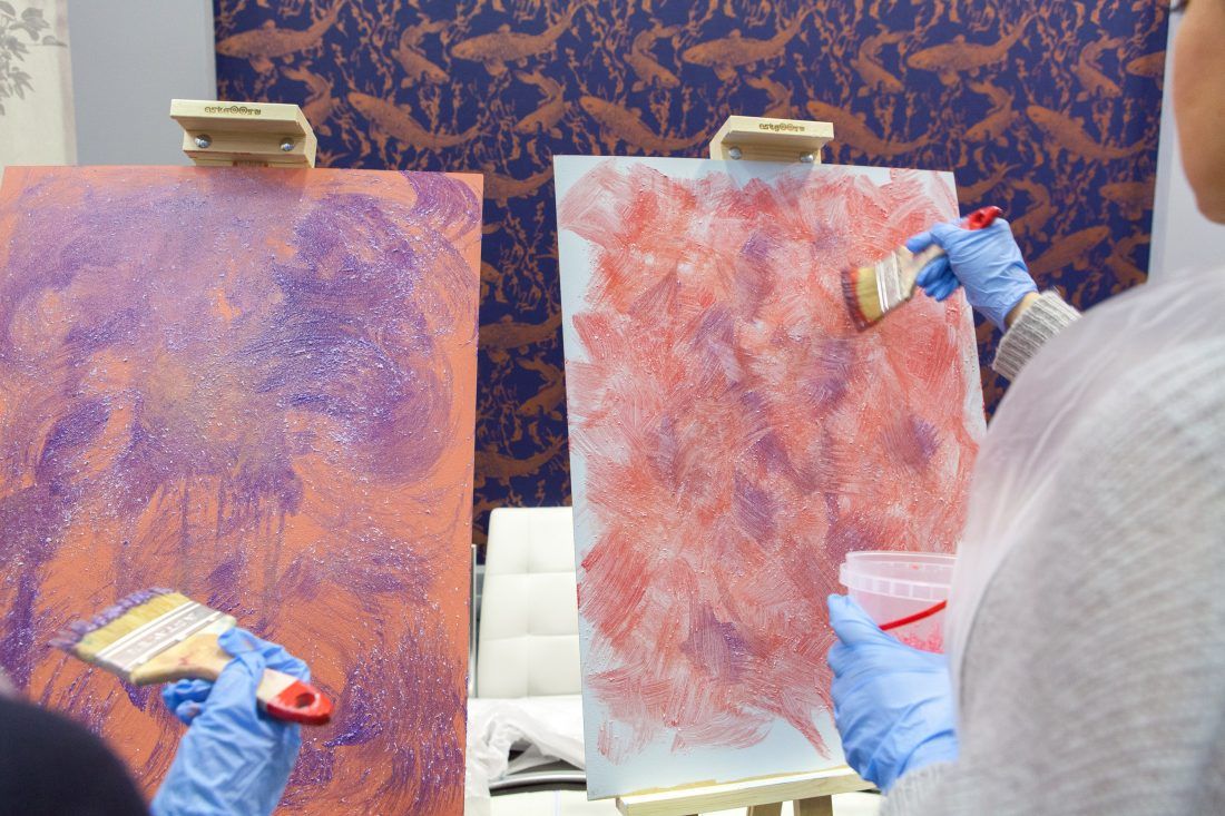 мастер-класс по работе с лазурью для декоративной штукатурки в Центре Дизайна Мануфактура 5 Ампир Декор