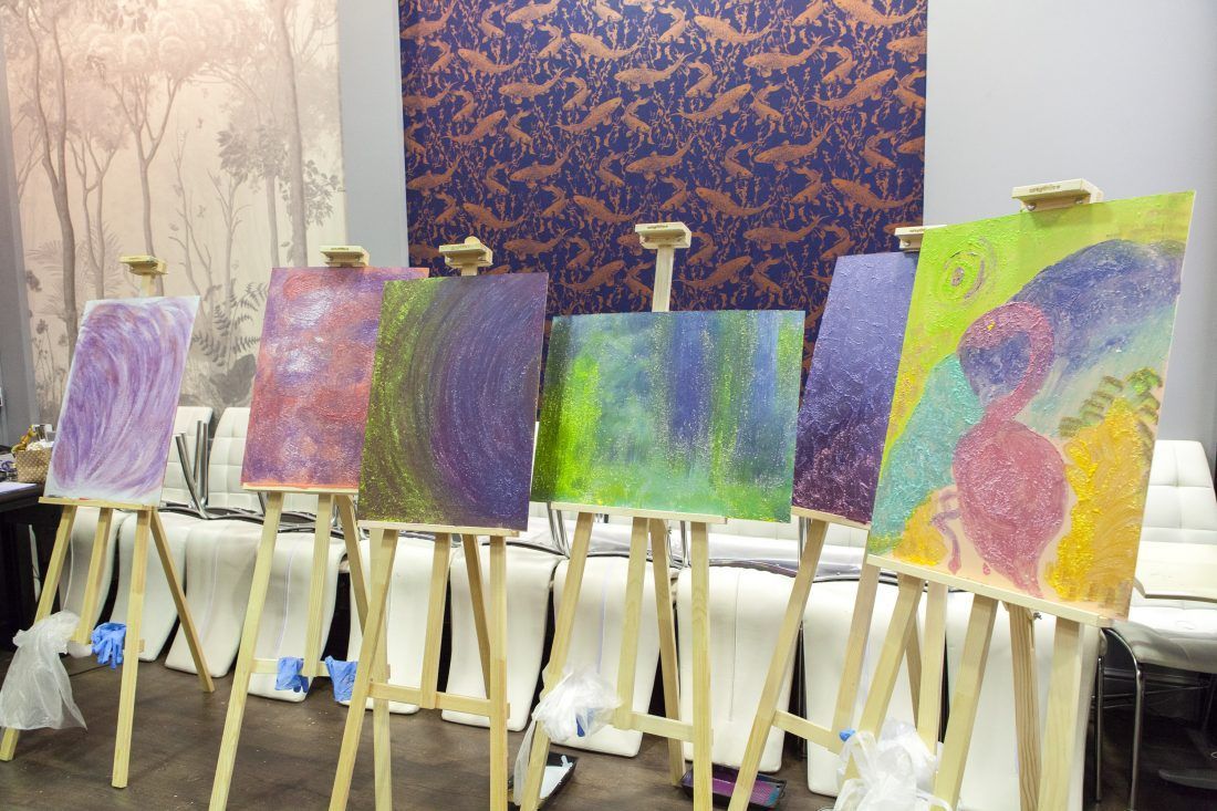 мастер-класс по работе с лазурью для декоративной штукатурки в Центре Дизайна Мануфактура 5 Ампир Декор