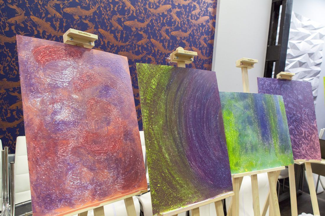 мастер-класс по работе с лазурью для декоративной штукатурки в Центре Дизайна Мануфактура 5 Ампир Декор