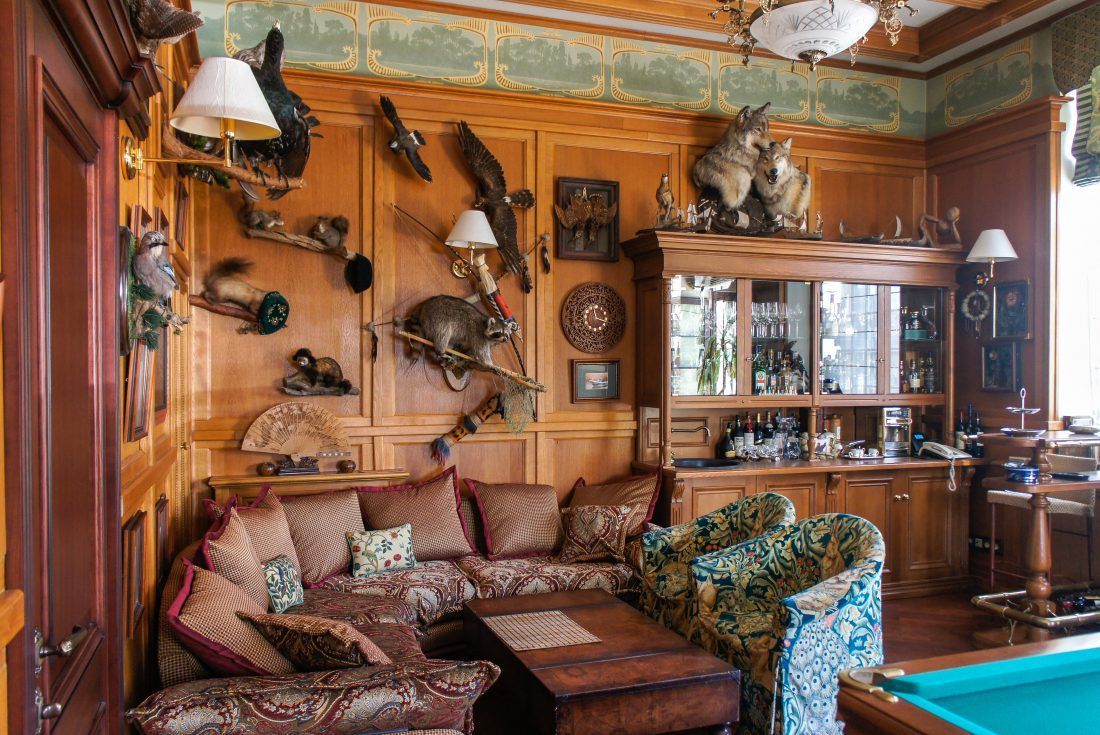 интерьер в английском стиле: комната хобби, дизайнер Катерина Радимова