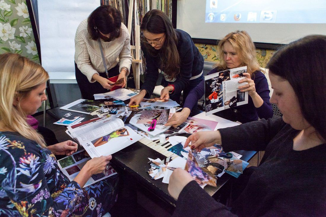 Практическая часть лекции «Архетипы в дизайне», которая состоялась 15 марта