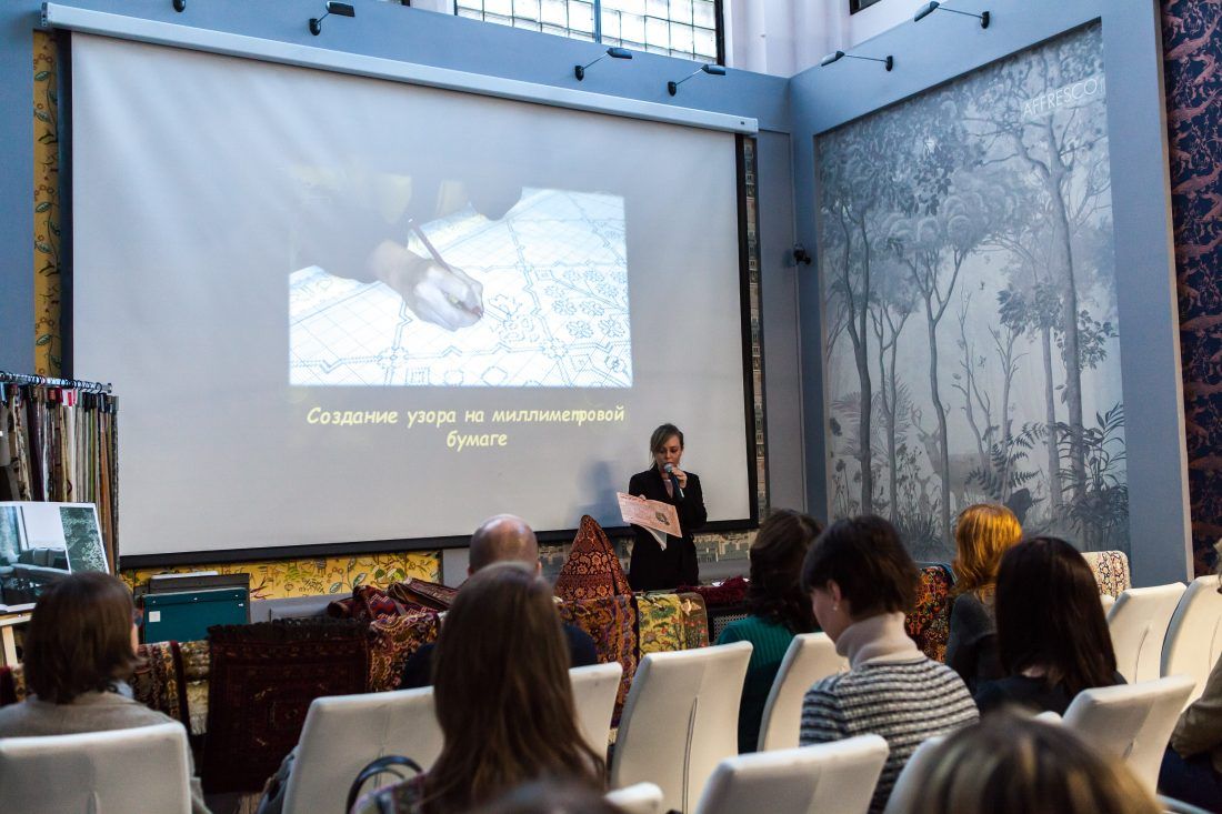 лекция «Персидские ковры, уникальные и универсальные» в Центре Дизайна Мануфактура 5 Ампир Декор