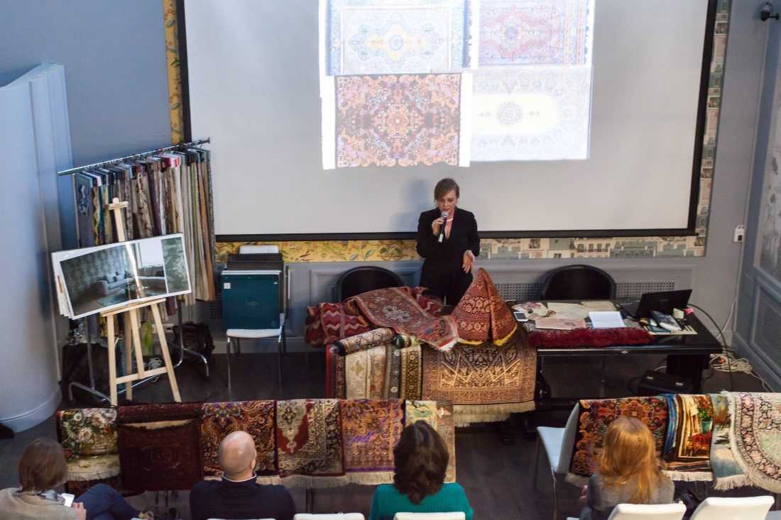 лекция «Персидские ковры, уникальные и универсальные» в Центре Дизайна Мануфактура 5 Ампир Декор