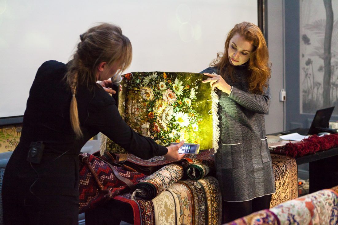 лекция «Персидские ковры, уникальные и универсальные» в Центре Дизайна Мануфактура 5 Ампир Декор