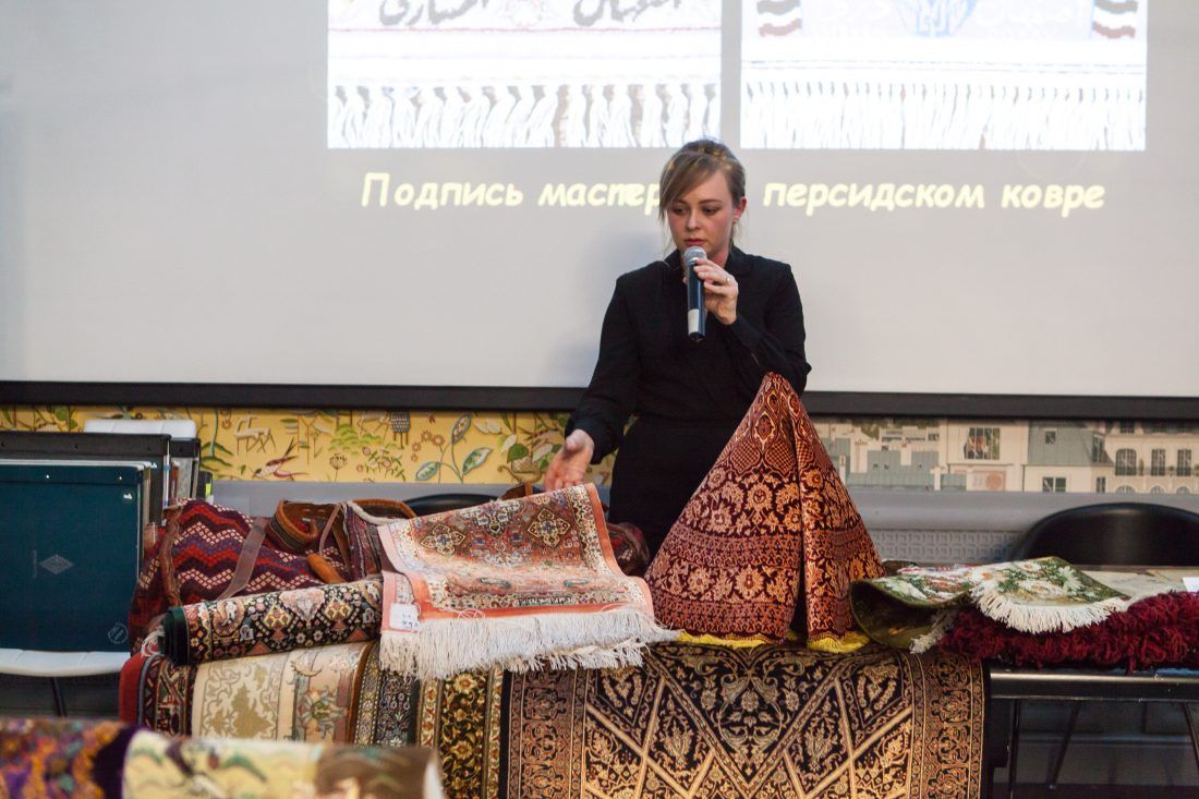 лекция «Персидские ковры, уникальные и универсальные» в Центре Дизайна Мануфактура 5 Ампир Декор