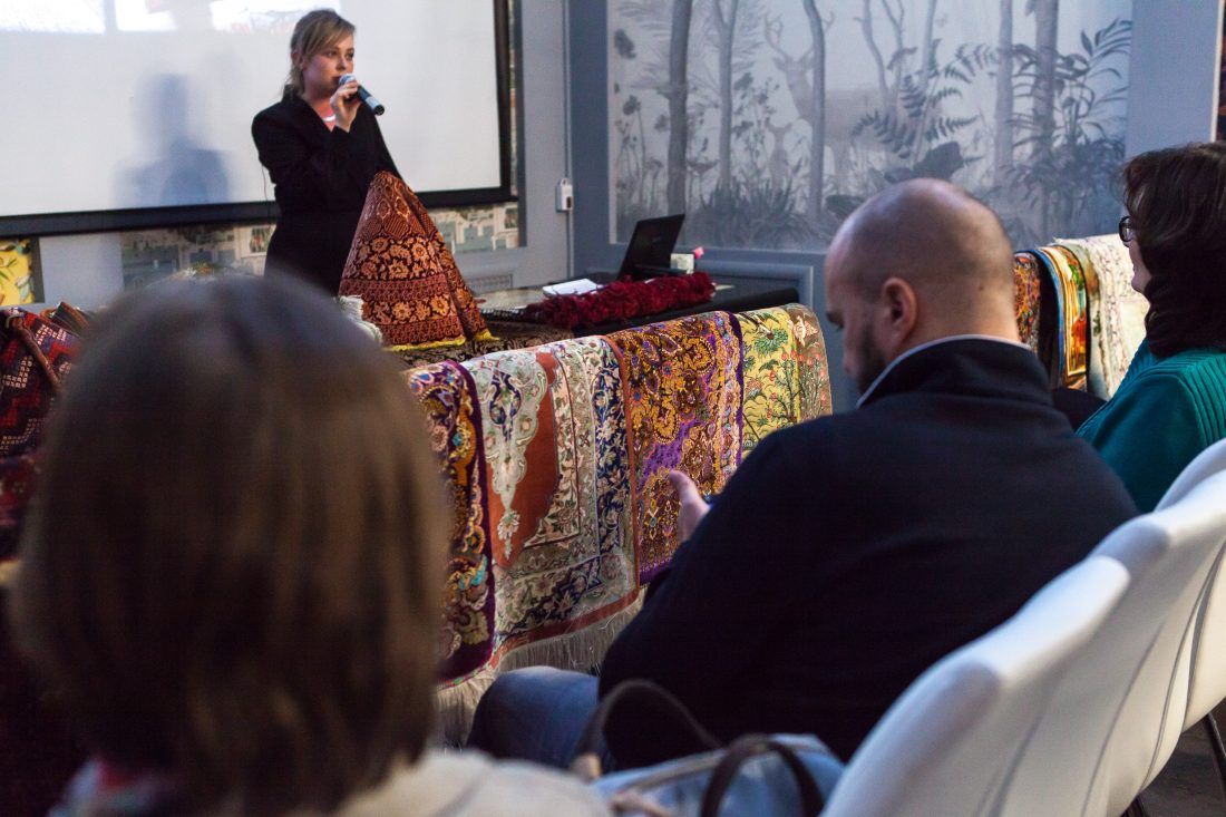 лекция «Персидские ковры, уникальные и универсальные» в Центре Дизайна Мануфактура 5 Ампир Декор