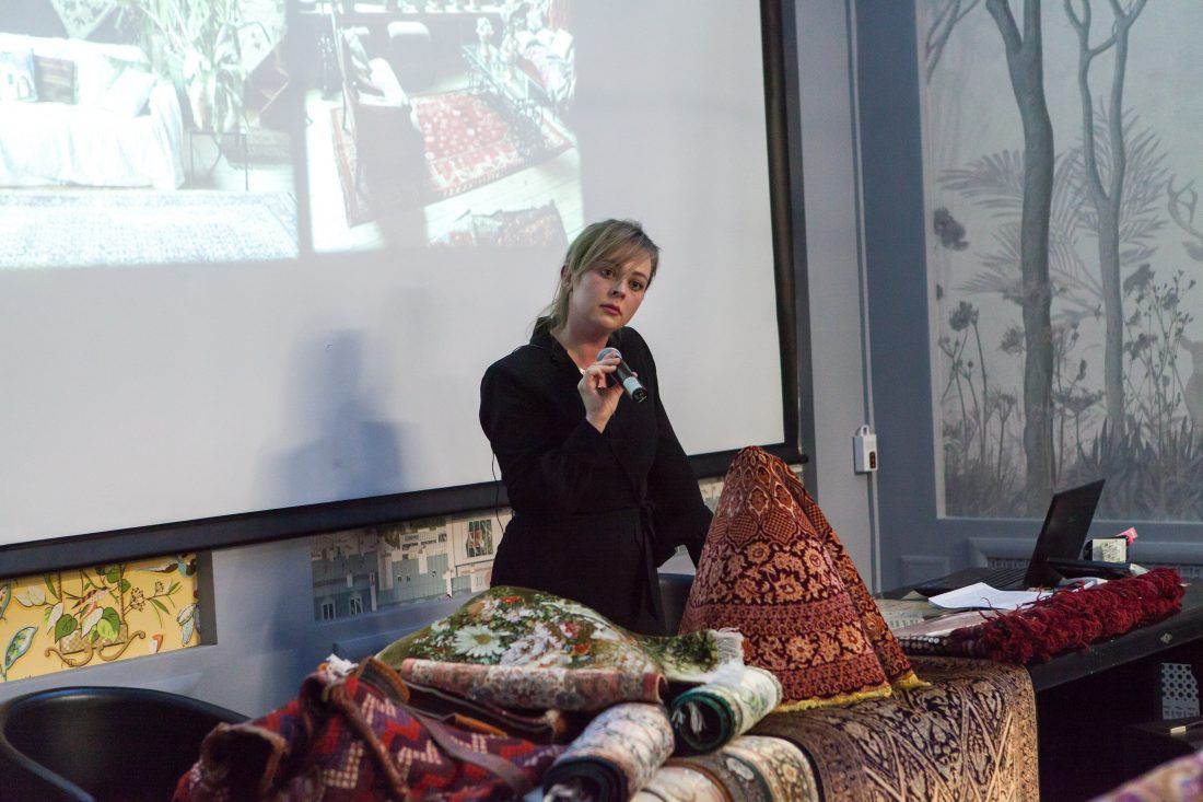 лекция «Персидские ковры, уникальные и универсальные» в Центре Дизайна Мануфактура 5 Ампир Декор