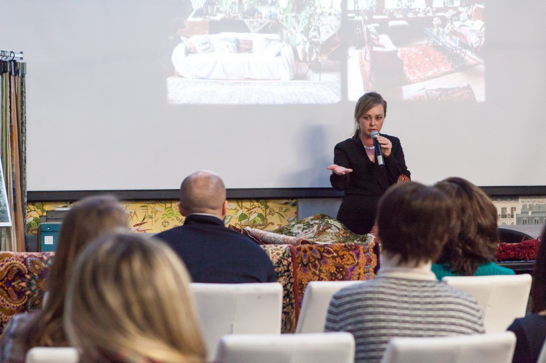 лекция «Персидские ковры, уникальные и универсальные» в Центре Дизайна Мануфактура 5 Ампир Декор