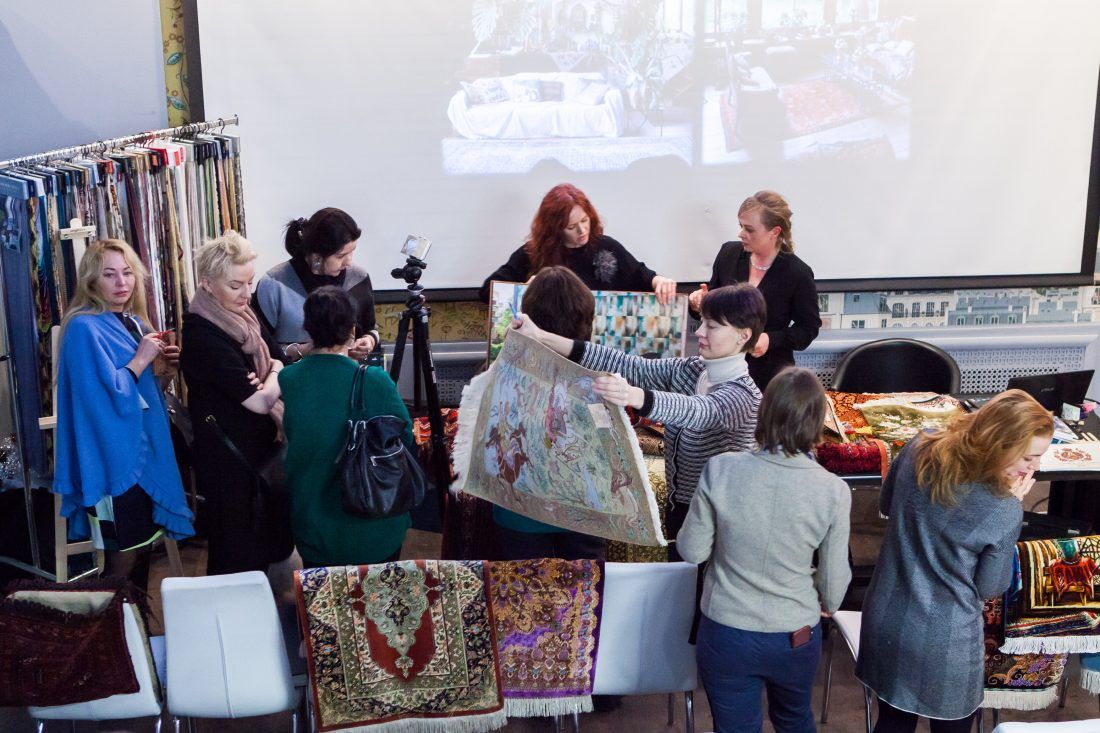 лекция «Персидские ковры, уникальные и универсальные» в Центре Дизайна Мануфактура 5 Ампир Декор