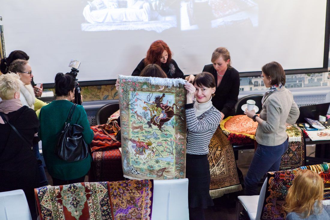лекция «Персидские ковры, уникальные и универсальные» в Центре Дизайна Мануфактура 5 Ампир Декор
