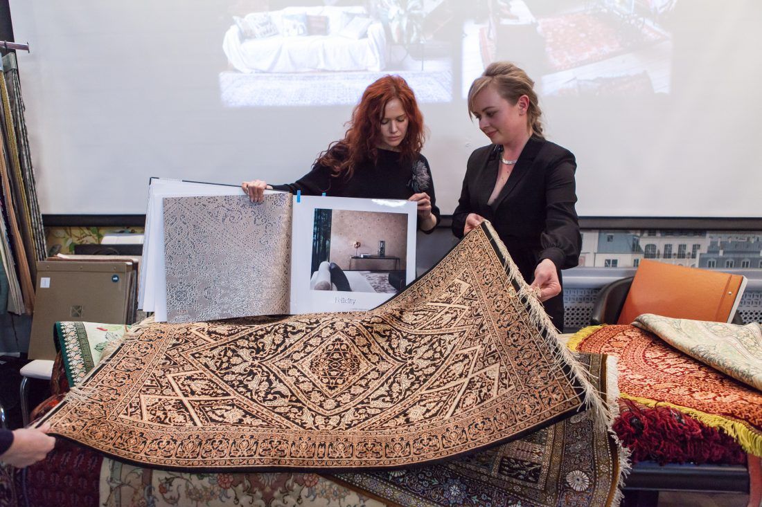 лекция «Персидские ковры, уникальные и универсальные» в Центре Дизайна Мануфактура 5 Ампир Декор