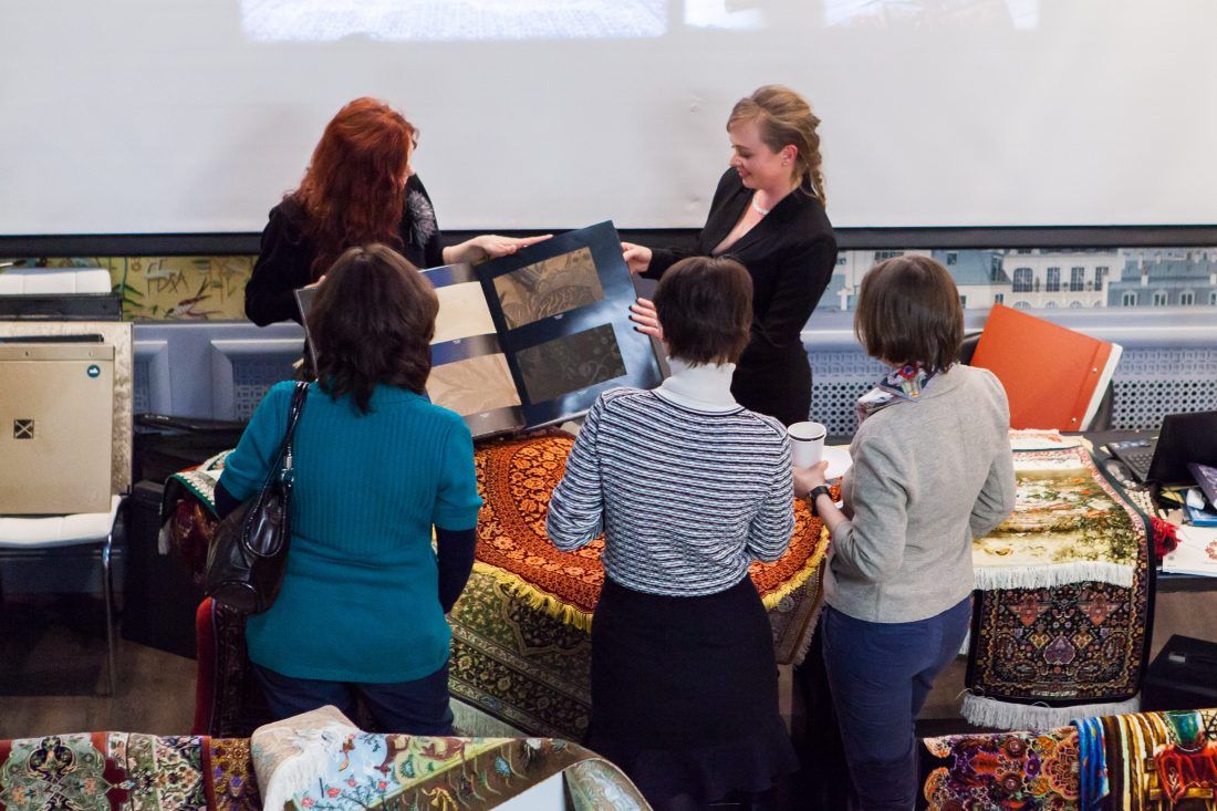 лекция «Персидские ковры, уникальные и универсальные» в Центре Дизайна Мануфактура 5 Ампир Декор