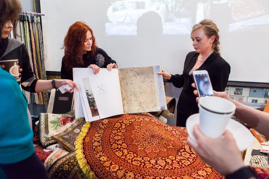 лекция «Персидские ковры, уникальные и универсальные» в Центре Дизайна Мануфактура 5 Ампир Декор