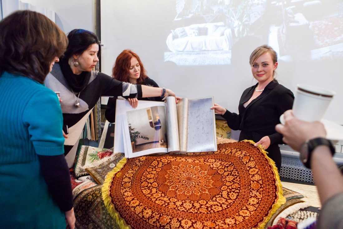 лекция «Персидские ковры, уникальные и универсальные» в Центре Дизайна Мануфактура 5 Ампир Декор