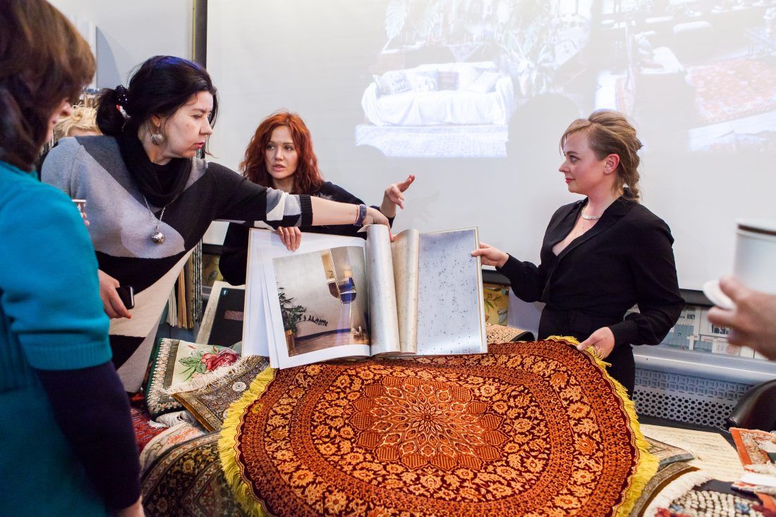 лекция «Персидские ковры, уникальные и универсальные» в Центре Дизайна Мануфактура 5 Ампир Декор