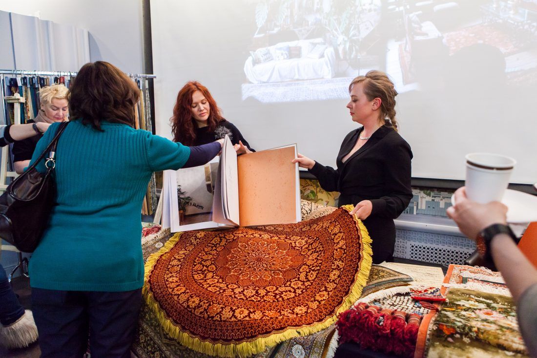 лекция «Персидские ковры, уникальные и универсальные» в Центре Дизайна Мануфактура 5 Ампир Декор