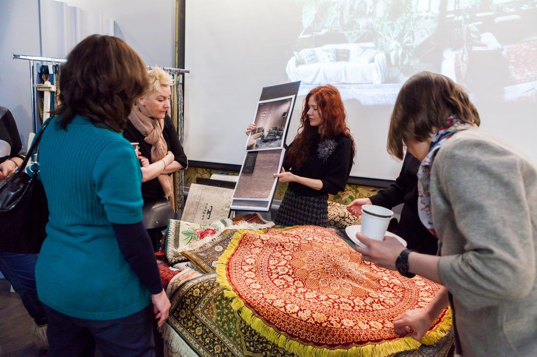 лекция «Персидские ковры, уникальные и универсальные» в Центре Дизайна Мануфактура 5 Ампир Декор