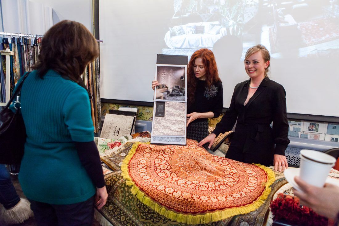 лекция «Персидские ковры, уникальные и универсальные» в Центре Дизайна Мануфактура 5 Ампир Декор