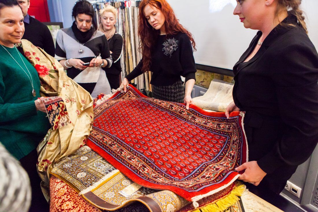 лекция «Персидские ковры, уникальные и универсальные» в Центре Дизайна Мануфактура 5 Ампир Декор