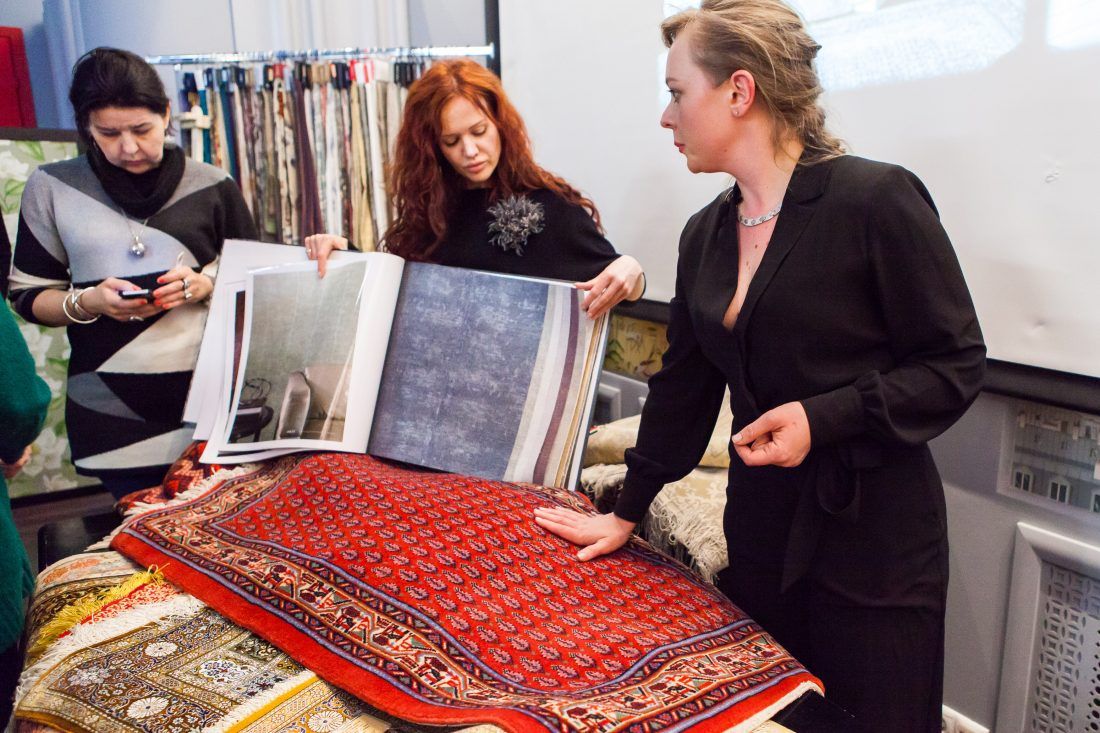 лекция «Персидские ковры, уникальные и универсальные» в Центре Дизайна Мануфактура 5 Ампир Декор