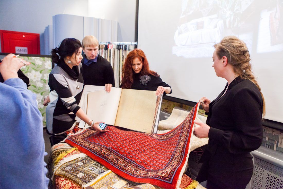 лекция «Персидские ковры, уникальные и универсальные» в Центре Дизайна Мануфактура 5 Ампир Декор