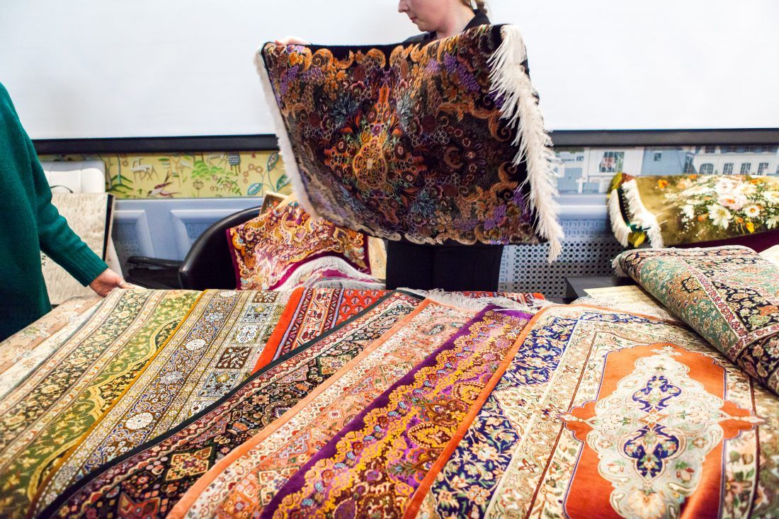лекция «Персидские ковры, уникальные и универсальные» в Центре Дизайна Мануфактура 5 Ампир Декор