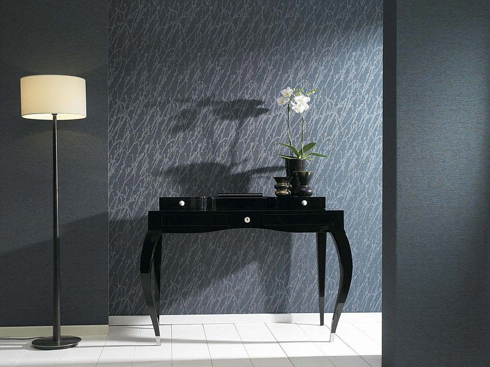 обои с нитями люрекса из коллекции Moon