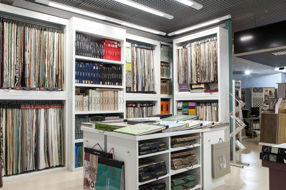 Текстильная группа в салоне «Ампир Декор» на Ленинградском шоссе