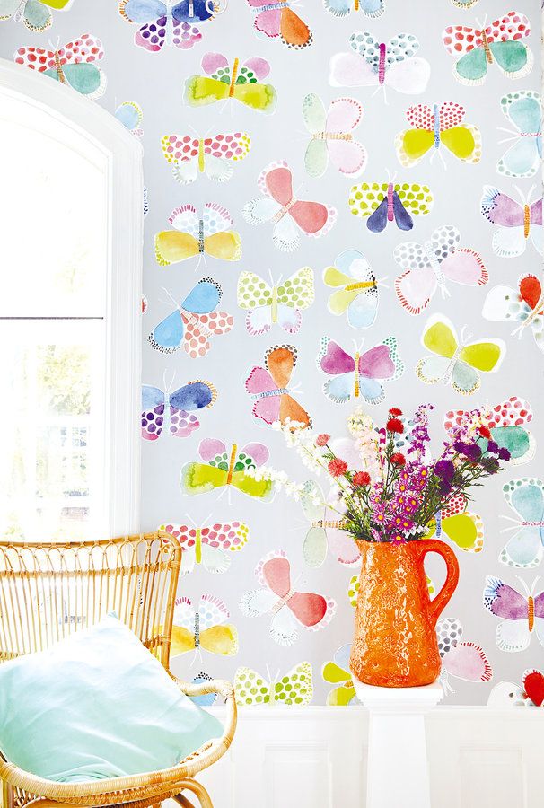 красочные бабочки на обоях из коллекции Rice от Eijffinger красочные бабочки на обоях из коллекции Rice от Eijffinger