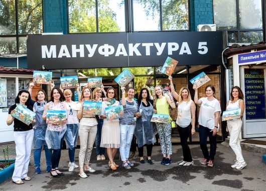 мастер-класс по живописи красками Sherwin-Williams в Центре Дизайна Мануфактура 5