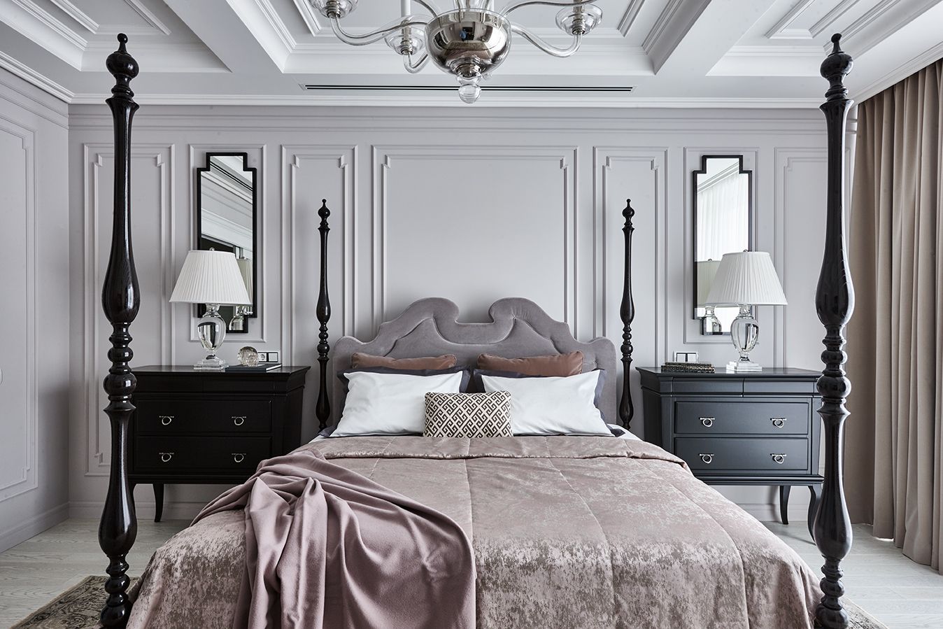 спальня в квартире жилого комплекса «Wine House», проект Mill Studio