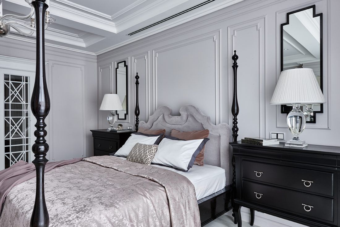 Спальня в квартире жилого комплекса «Wine House», проект Mill Studio