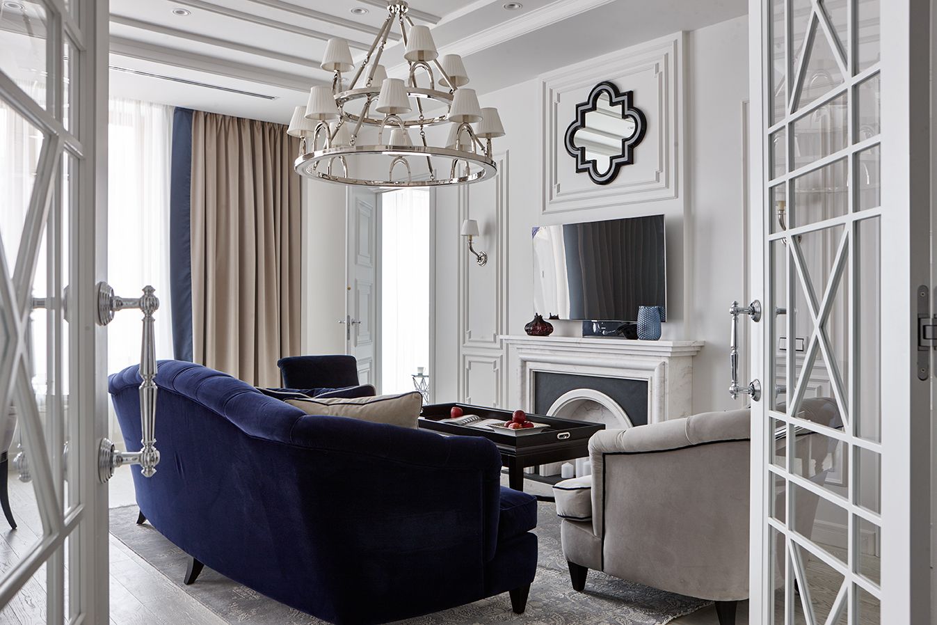 гостиная в квартире жилого комплекса «Wine House», проект Mill Studio